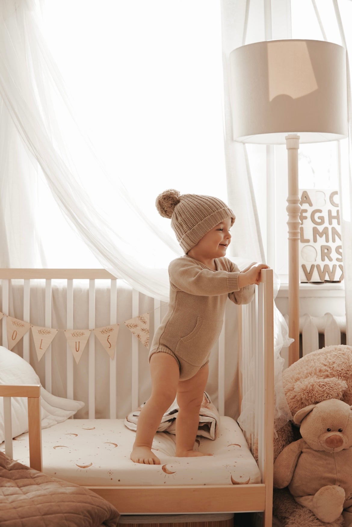 Organic Cotton Joey Pocket Knit Romper - Golden Light