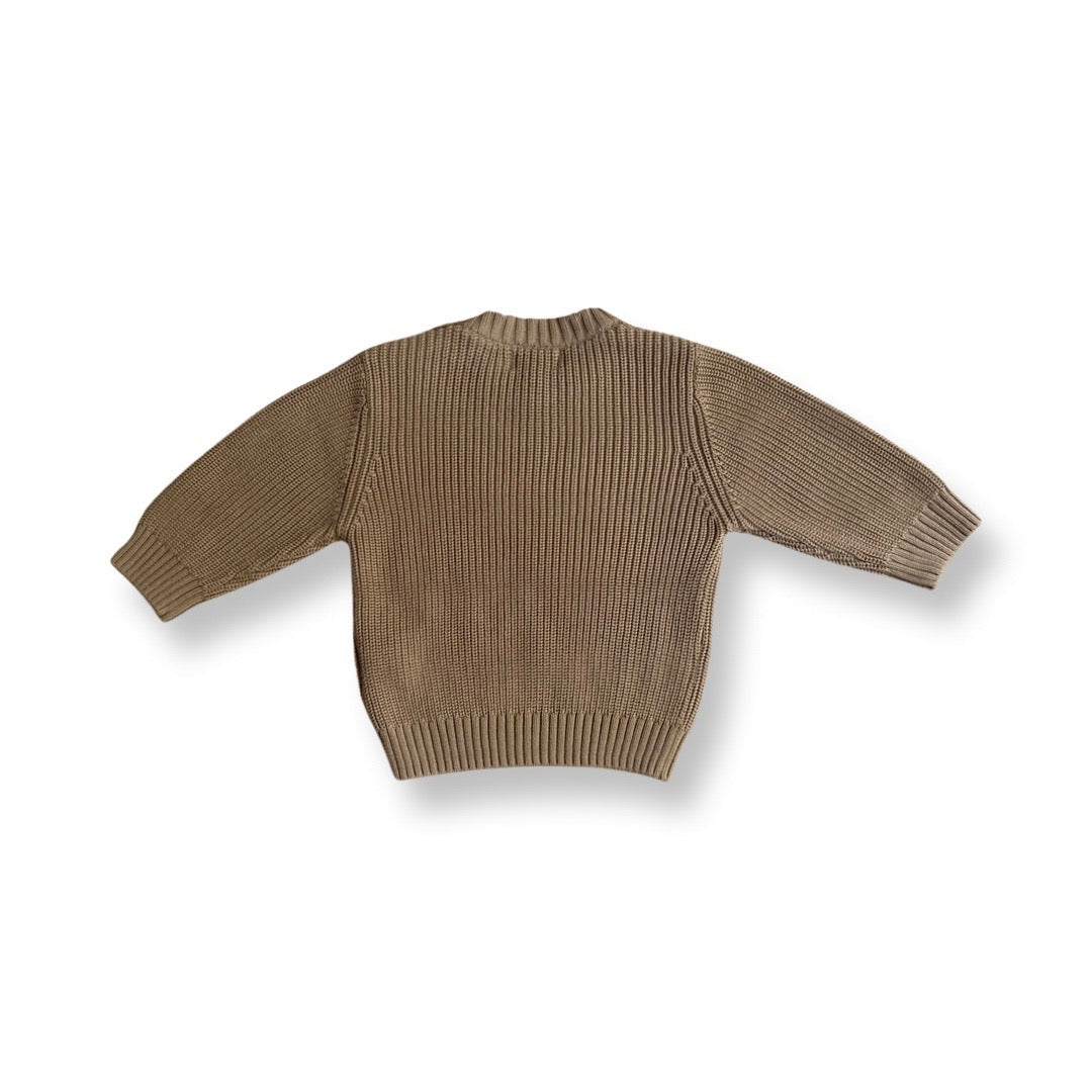Organic Cotton Knit Sweater - Golden Light