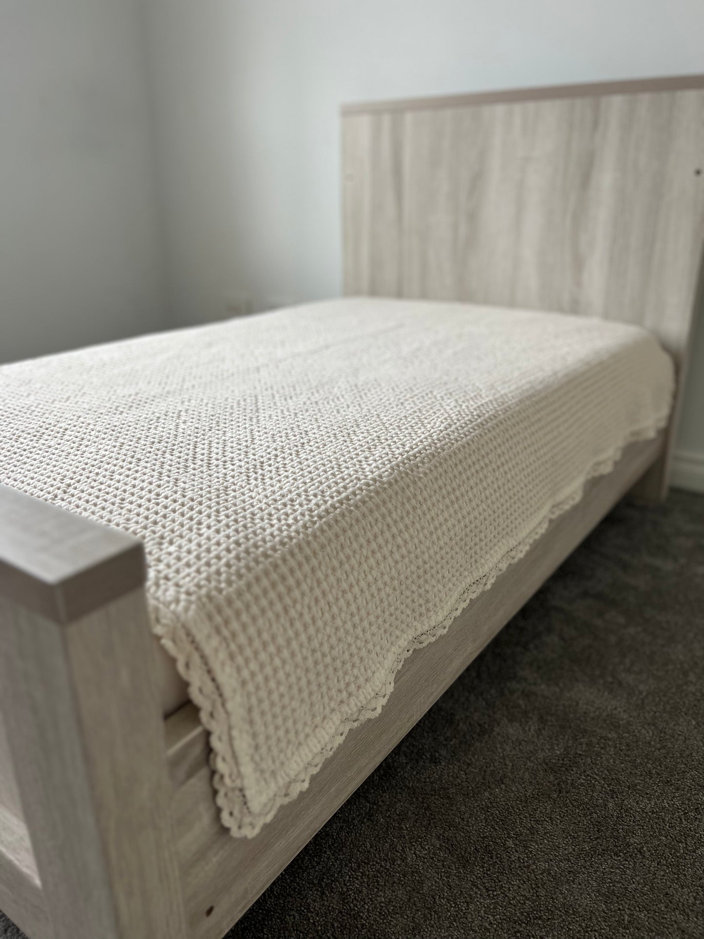 ‘Memoir’ Organic Cotton Waffle Heirloom Blanket