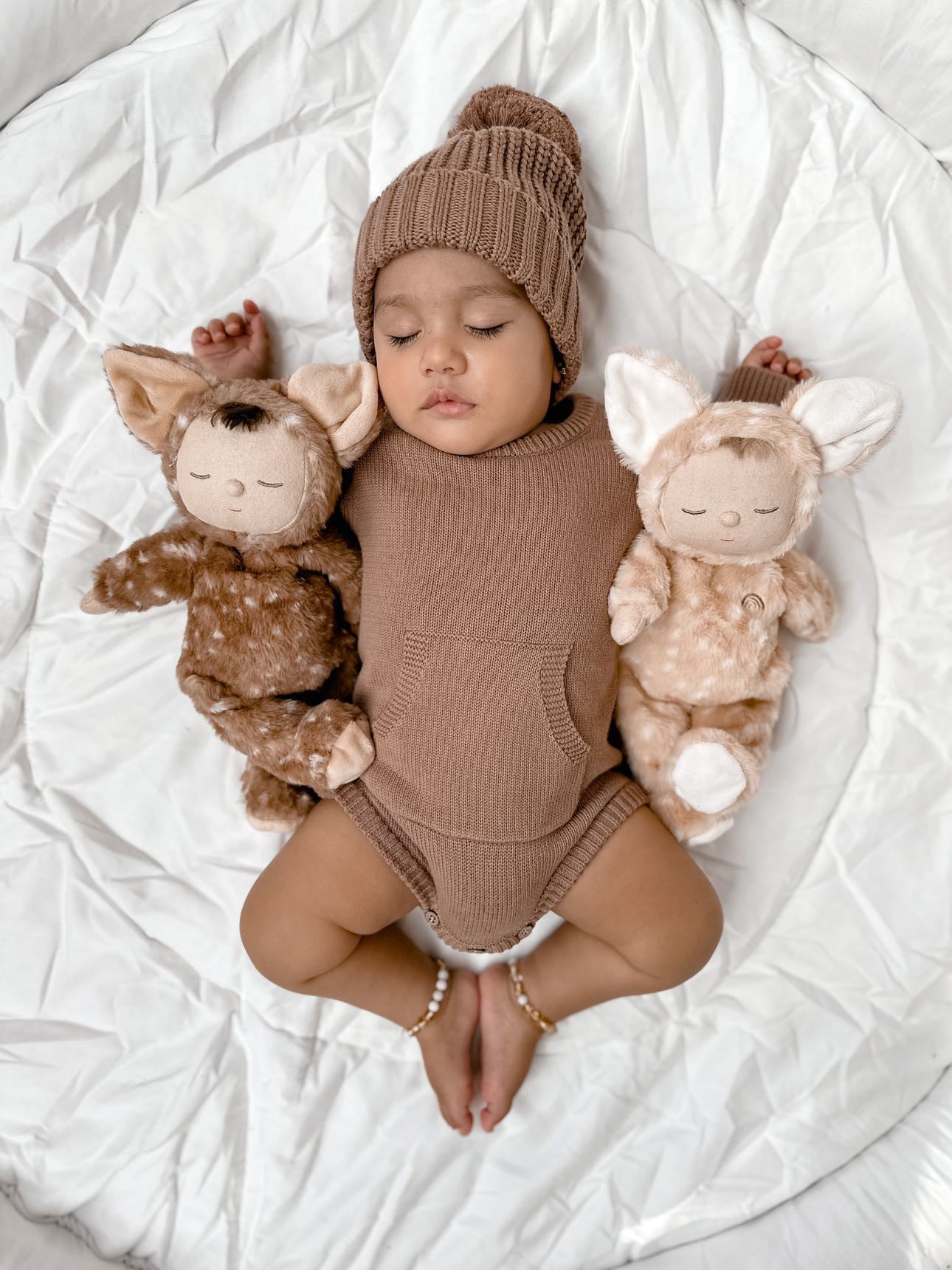 Organic Cotton Joey Pocket Knit Romper - Earth