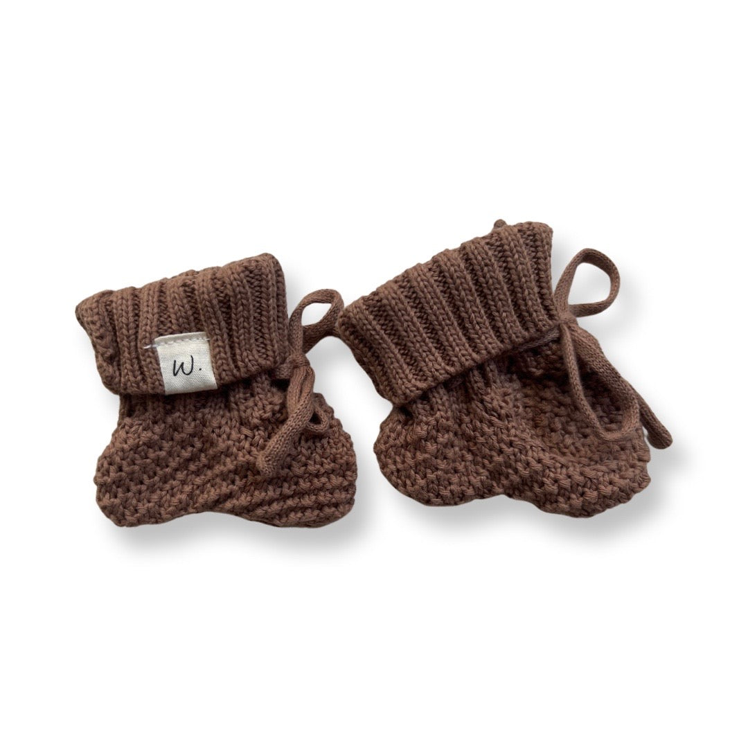 Knit Booties - Earth