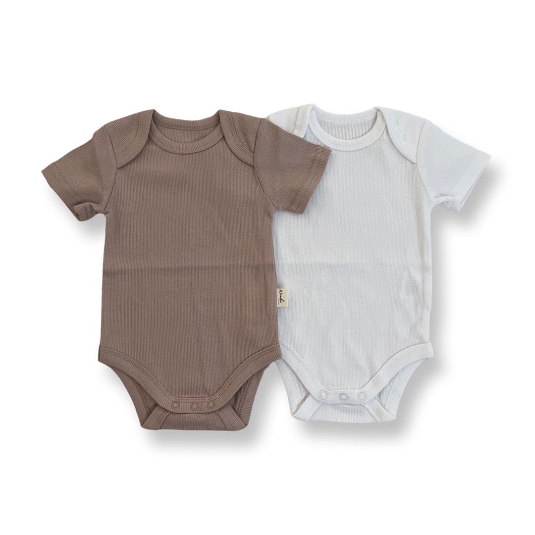 2 for $30 Organic Rib Essential Tee Bodysuit